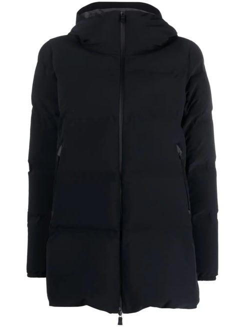hooded puffer coat